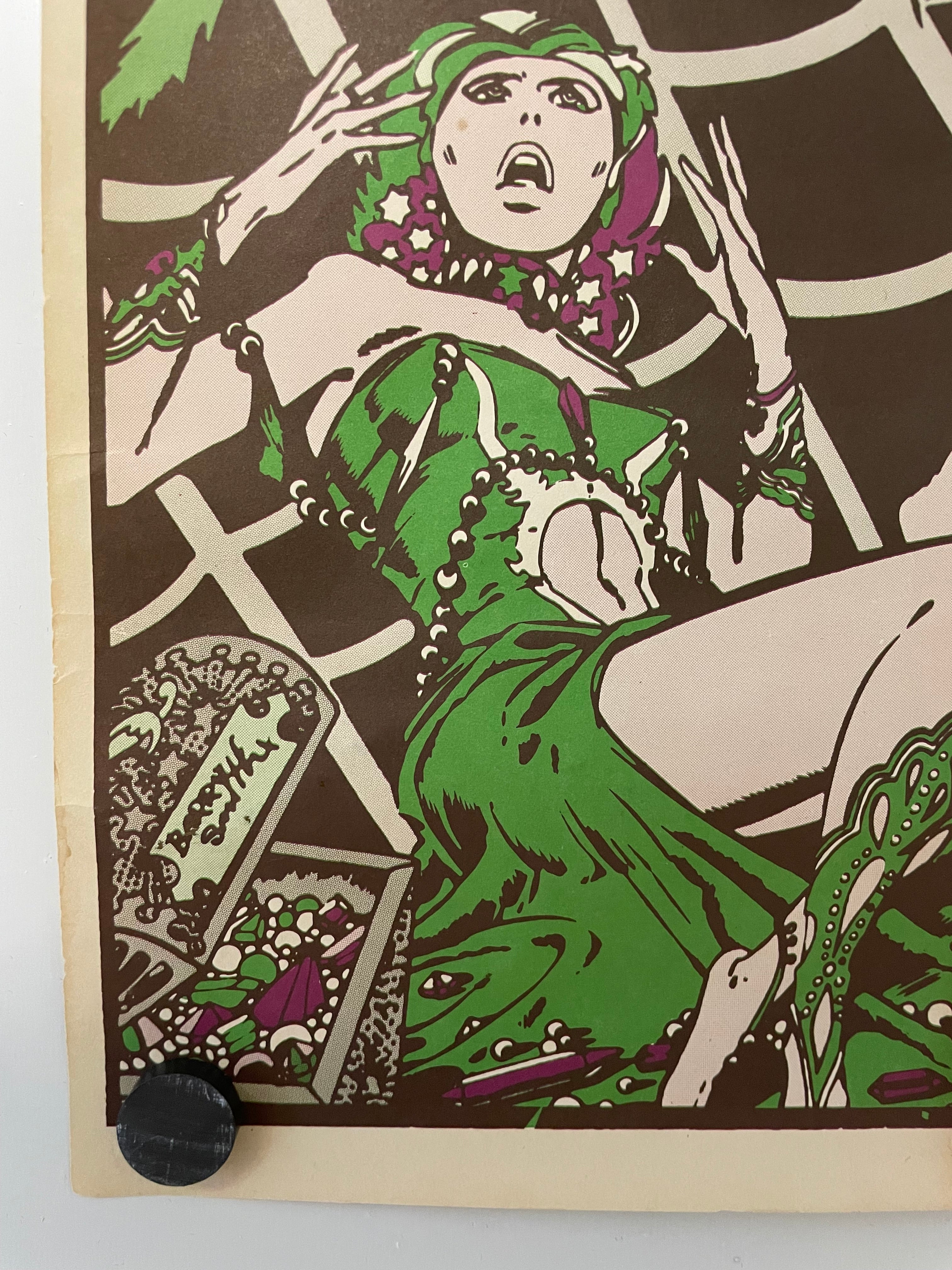 Conan The Barbarian Small Original Vintage Marvel Promo Poster c. 1970 Jim Steranko Happiest Kid Finds