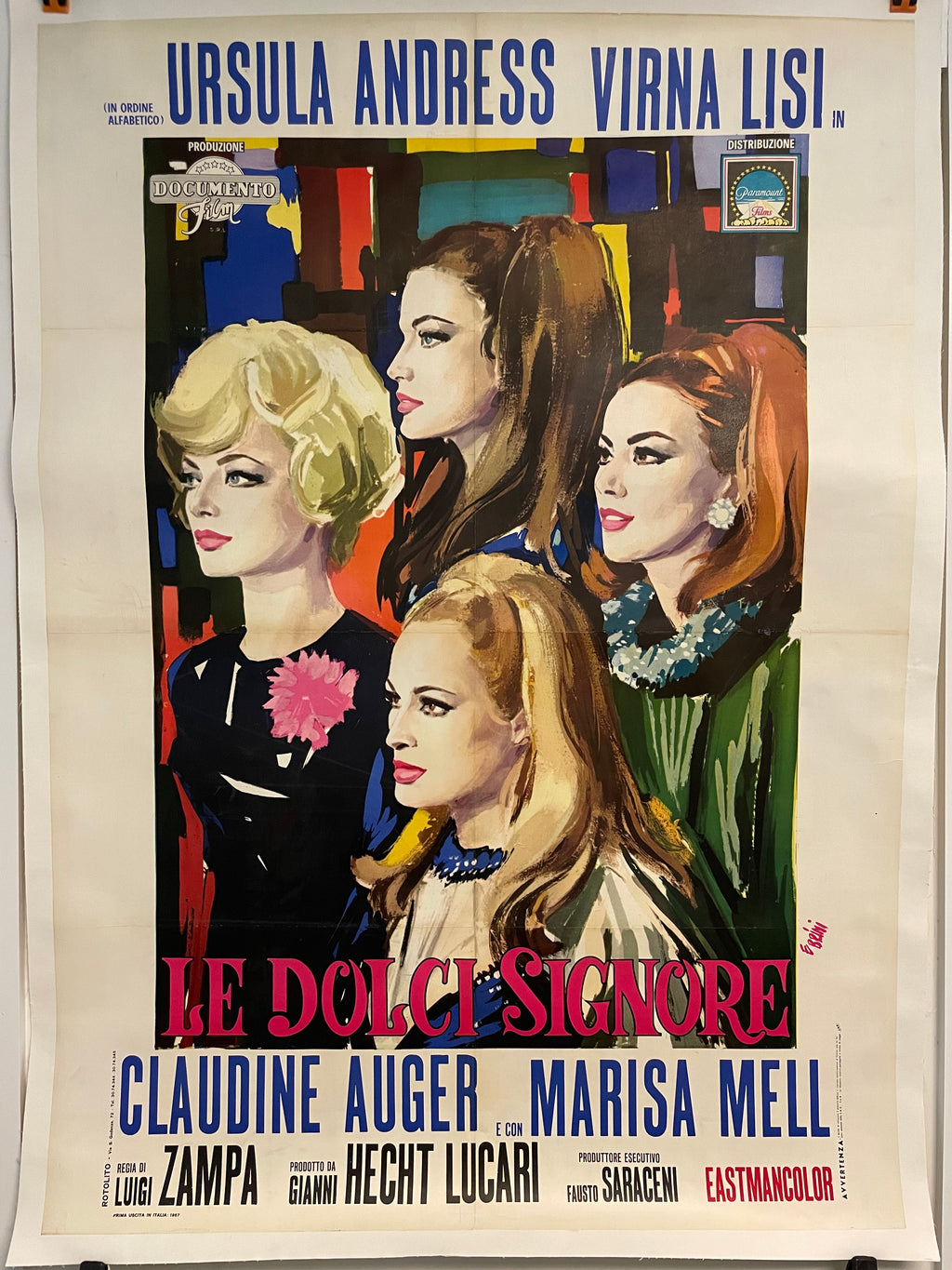 Le Dolci Signore (Anyone Can Play), vintage Italian due fogli film poster, 1967 - HAPPIEST KID FINDS - Museum-quality antique and vintage posters, original art, preservation and restoration