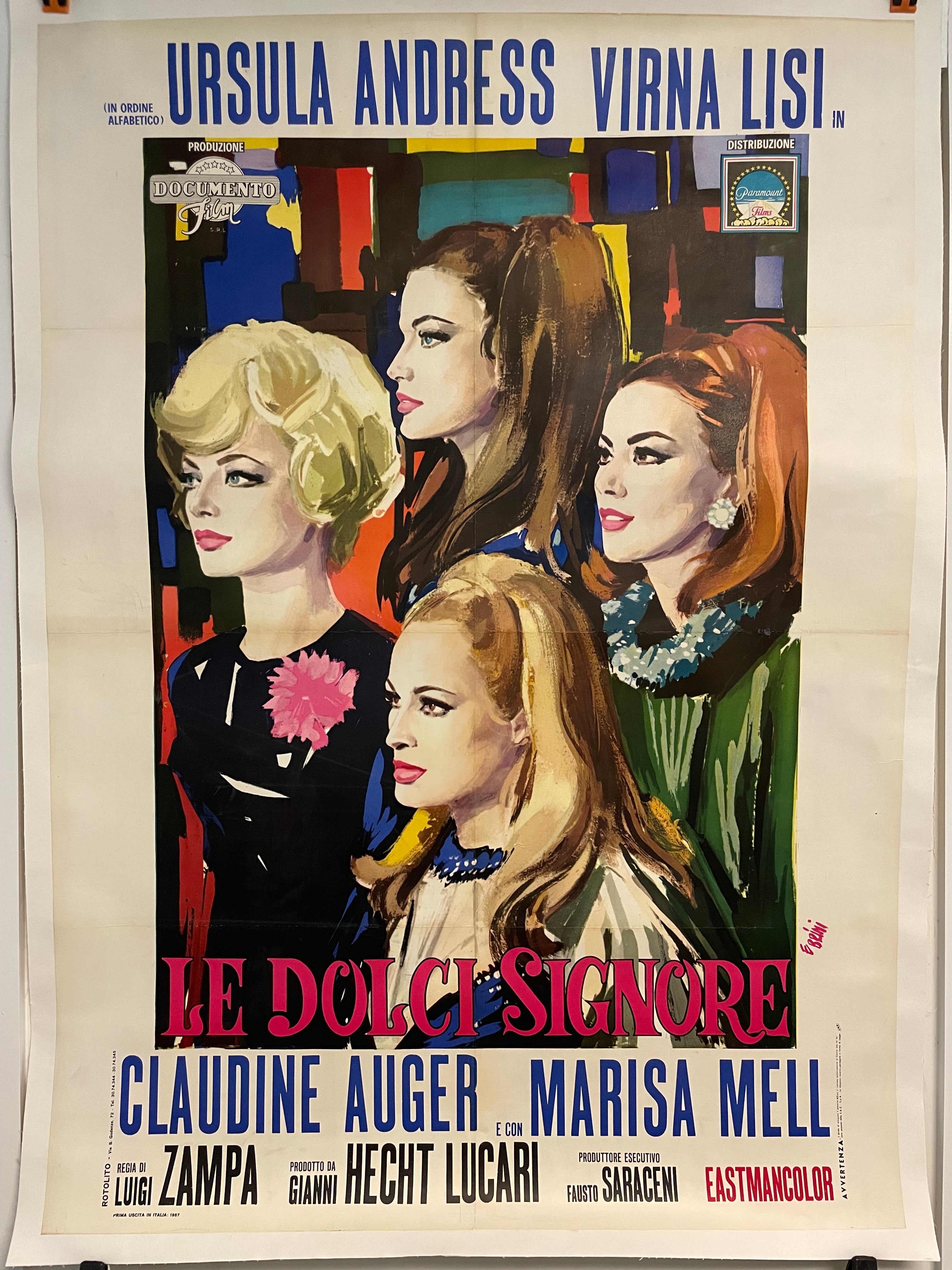 Le Dolci Signore (Anyone Can Play), vintage Italian due fogli film poster, 1967 - HAPPIEST KID FINDS - Museum-quality antique and vintage posters, original art, preservation and restoration