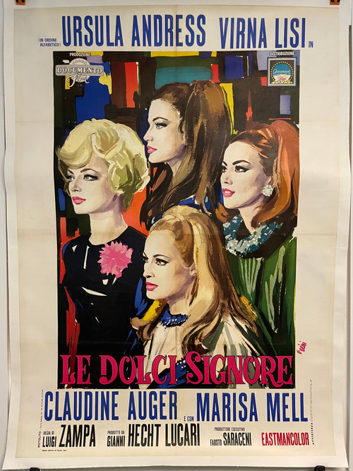 Le Dolci Signore (Anyone Can Play), vintage Italian due fogli film poster, 1967 - HAPPIEST KID FINDS - Museum-quality antique and vintage posters, original art, preservation and restoration