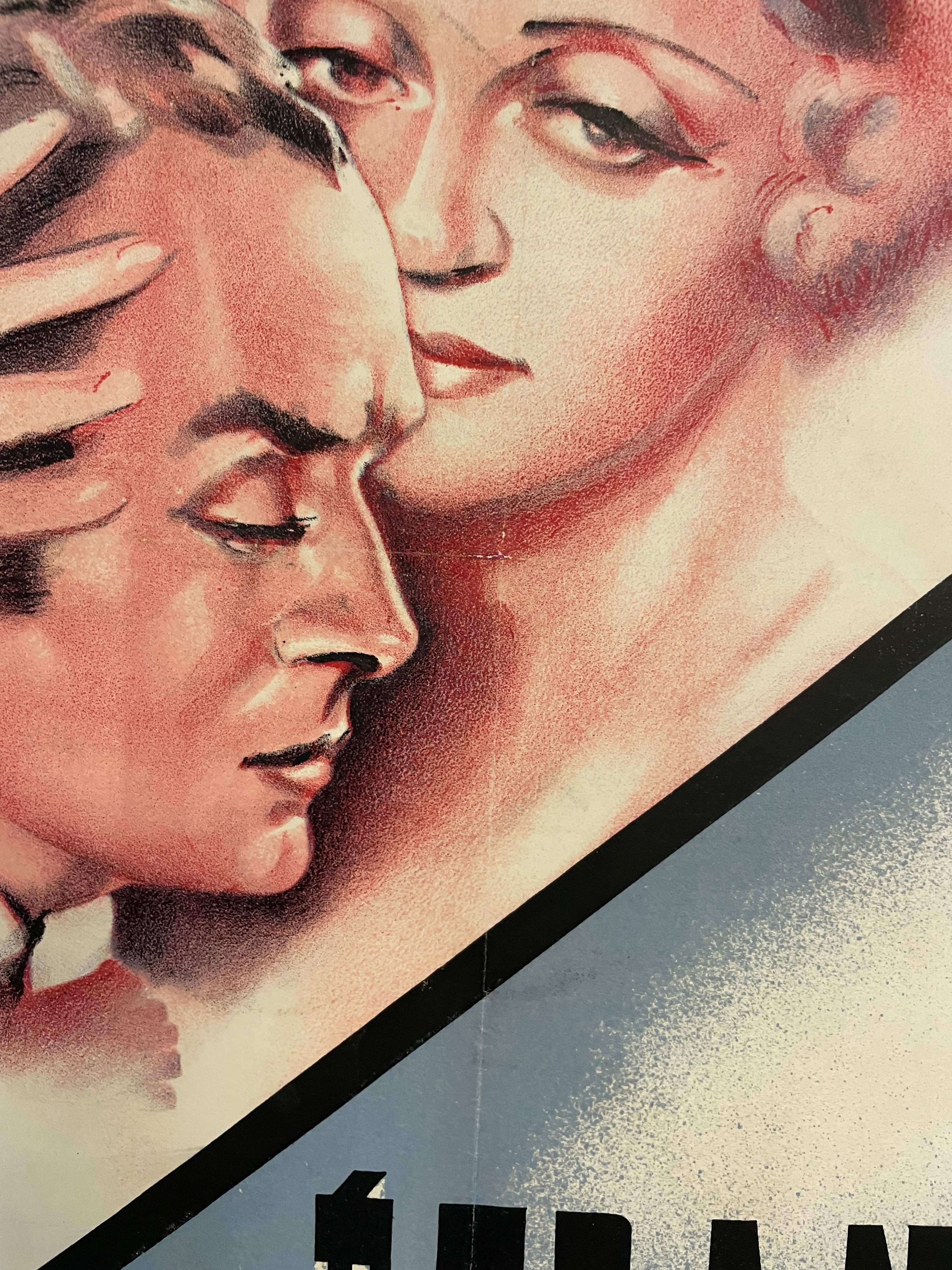 L'Etranger (All This, and Heaven Too), antique French film poster release, 1945 - HAPPIEST KID FINDS - Museum-quality antique and vintage posters, original art, preservation and restoration