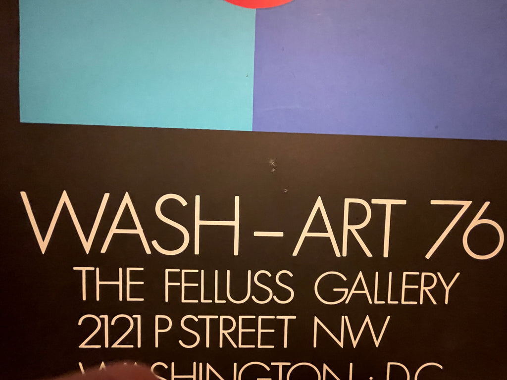 Wash-Art 76, vintage exhibition poster, 1976 - HAPPIEST KID FINDS - Museum-quality antique and vintage posters, original art, preservation and restoration