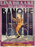 Lina Braake - Fait Sauter la Banque, vintage French film poster, c.1979 - HAPPIEST KID FINDS - Museum-quality antique and vintage posters, original art, preservation and restoration