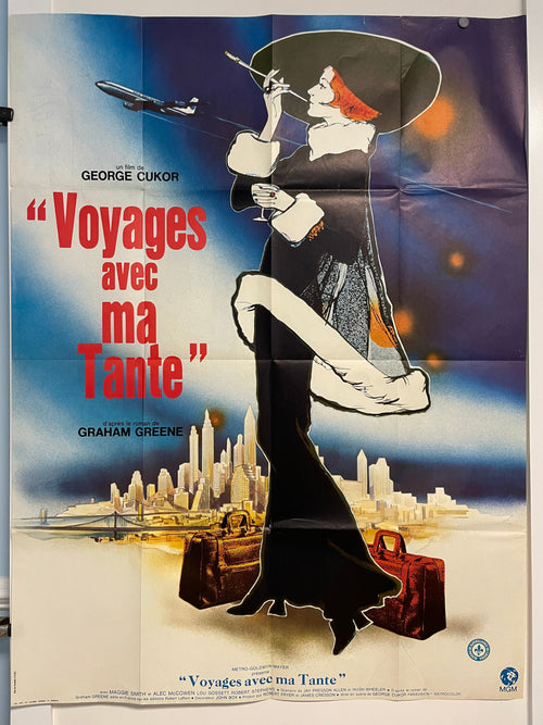 Travels With My Aunt Vintage French Film Poster c.1972 | Happiest Kid Finds Happiest Kid Finds