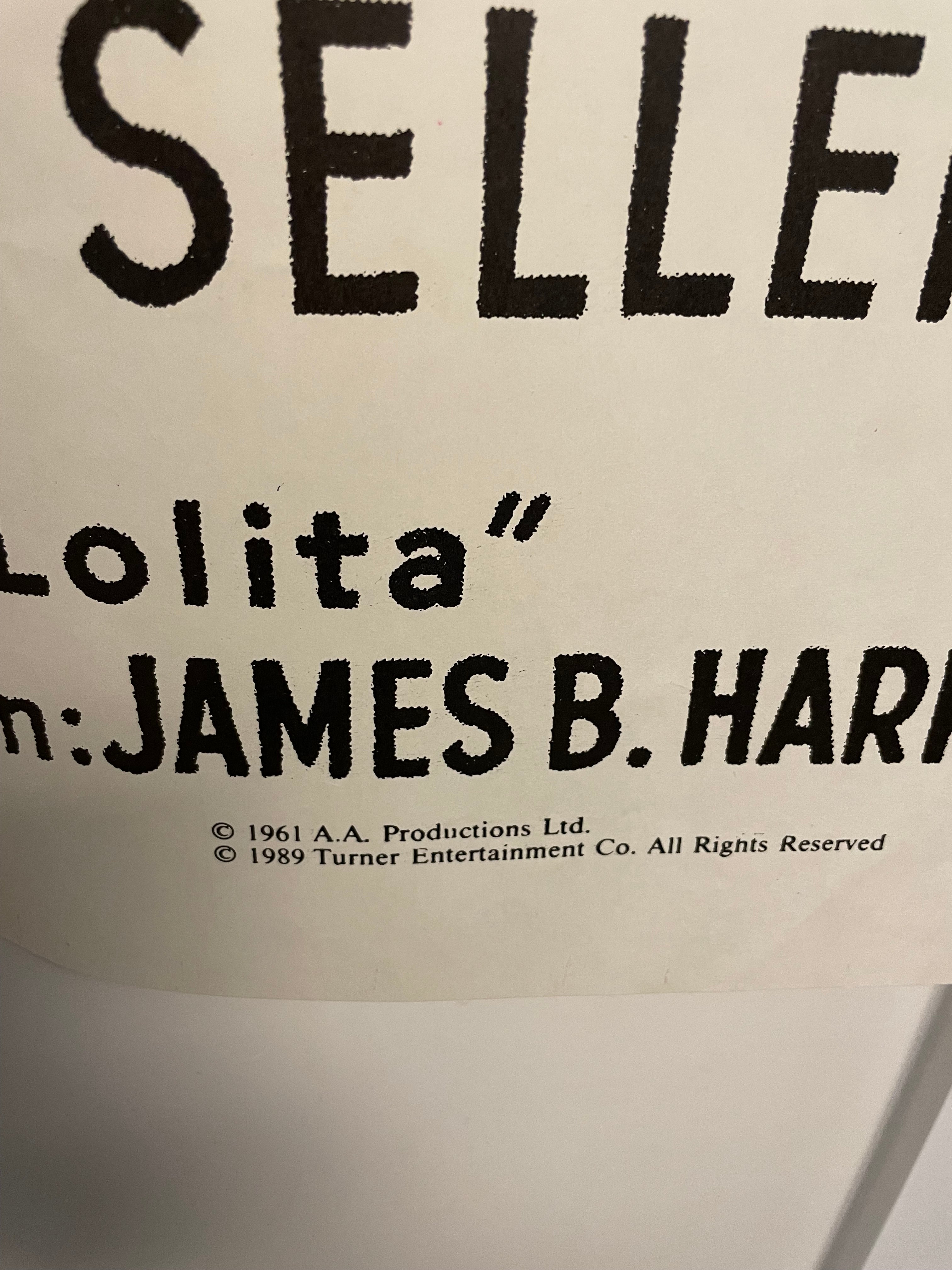 Lolita, vintage French re-issue film poster, 1989 - HAPPIEST KID FINDS - Museum-quality antique and vintage posters, original art, preservation and restoration