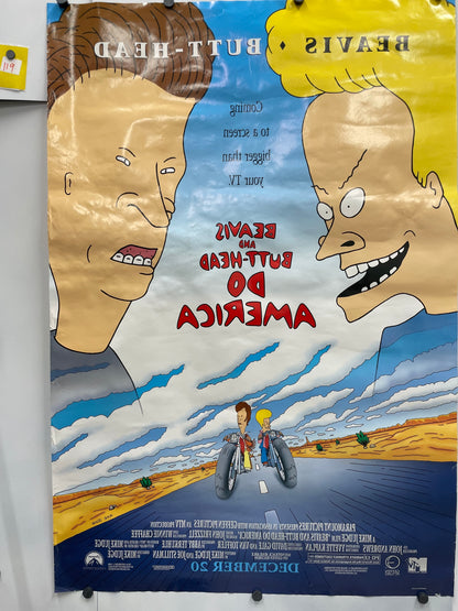Beavis and Butt-Head Do America: Vintage Double-Sided Advance Film Poster, 1996 - HAPPIEST KID FINDS - Museum-quality antique and vintage posters, original art, preservation and restoration