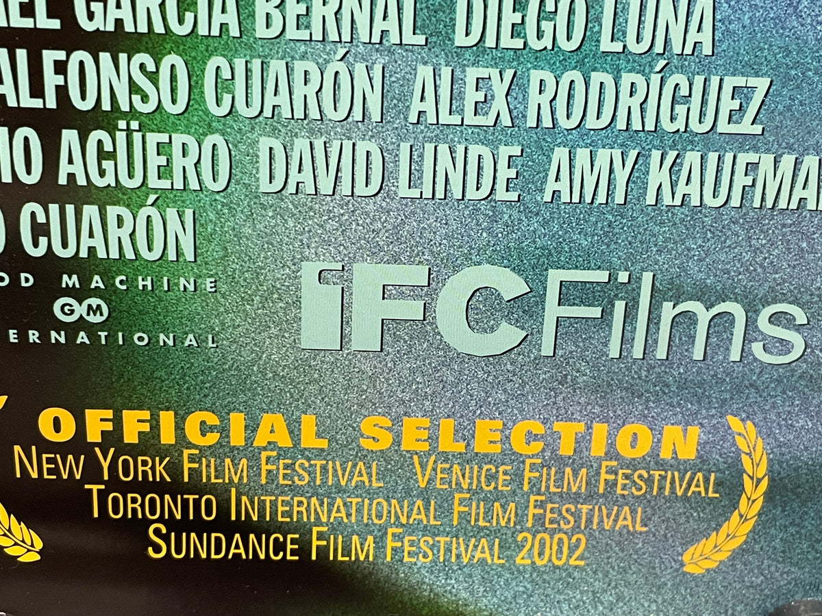 Y Tu Mamá También 2002 Original One Sheet Movie Poster - Alfonso Cuarón - Rolled Authentic Film Art - HAPPIEST KID FINDS - Museum-quality antique and vintage posters, original art, preservation and restoration