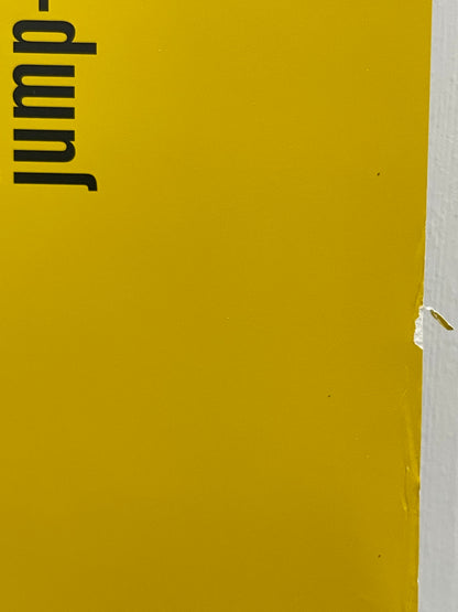 Unusual film poster design, Jump Tomorrow, original rolled US one sheet with a yellow background, 2001 - HAPPIEST KID FINDS - Museum-quality antique and vintage posters, original art, preservation and restoration