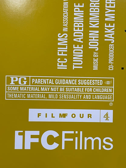 Unusual film poster design, Jump Tomorrow, original rolled US one sheet with a yellow background, 2001 - HAPPIEST KID FINDS - Museum-quality antique and vintage posters, original art, preservation and restoration
