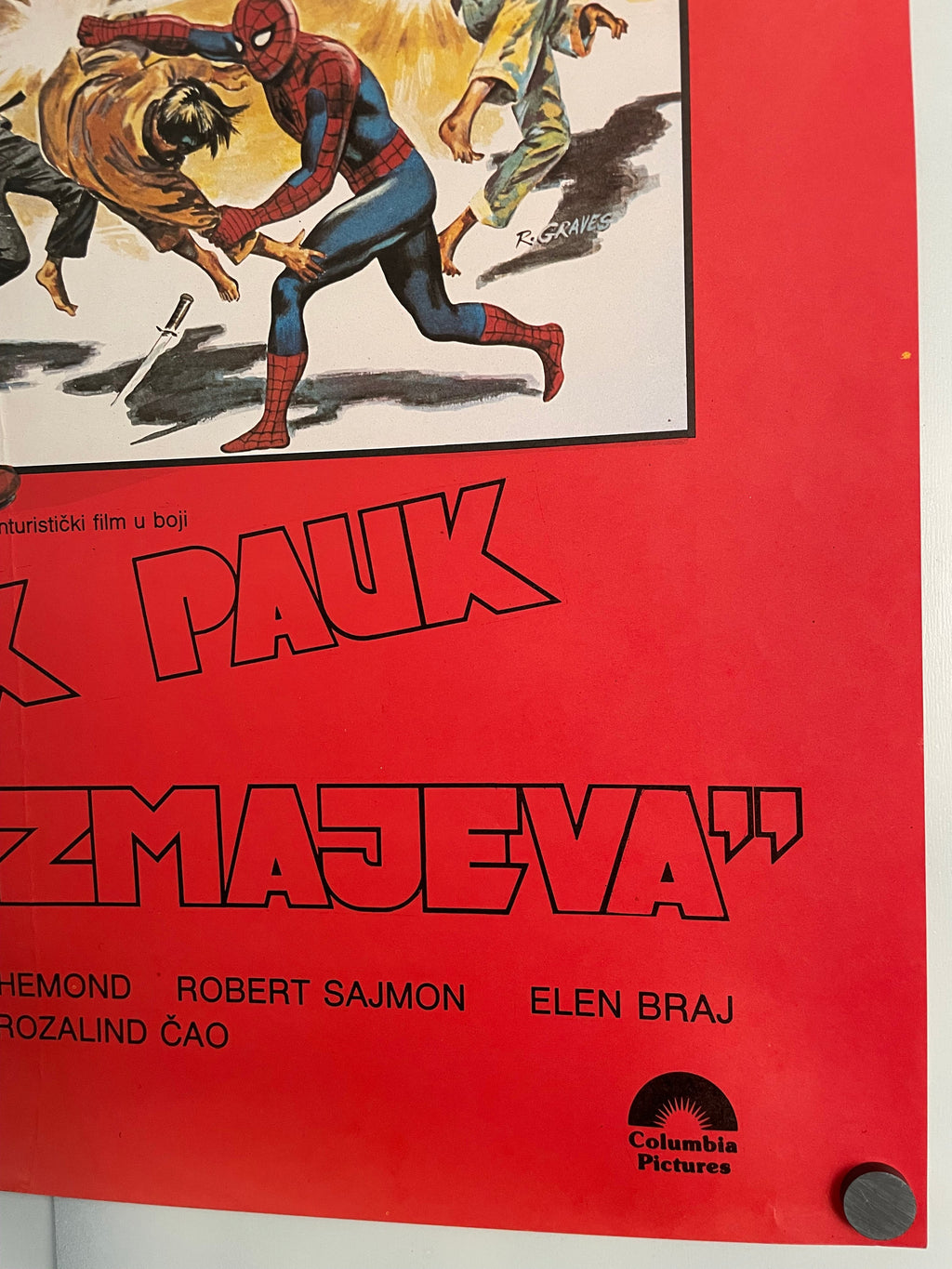 Spider-Man: The Dragon's Challenge Yugoslavian Original Vintage Theatrical Folded Poster Happiest Kid Finds
