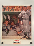 Norman Rockwell Art Poster for Kellogg's Bran Flakes 1991 Dugout Happiest Kid Finds