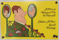 A Person Wrapped Up In Himself Makes A Very Small Package
Original Argus Communications Motivational Poster, featuring an illustration of a person wrapped up in himself, making a small package, with a yellow background and text.