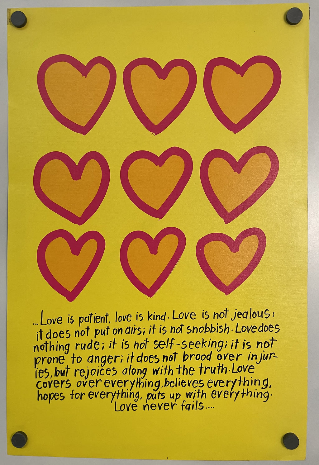 Love Is Patient, Love Is Kind, (#214) vintage Argus Communications Motivational Poster