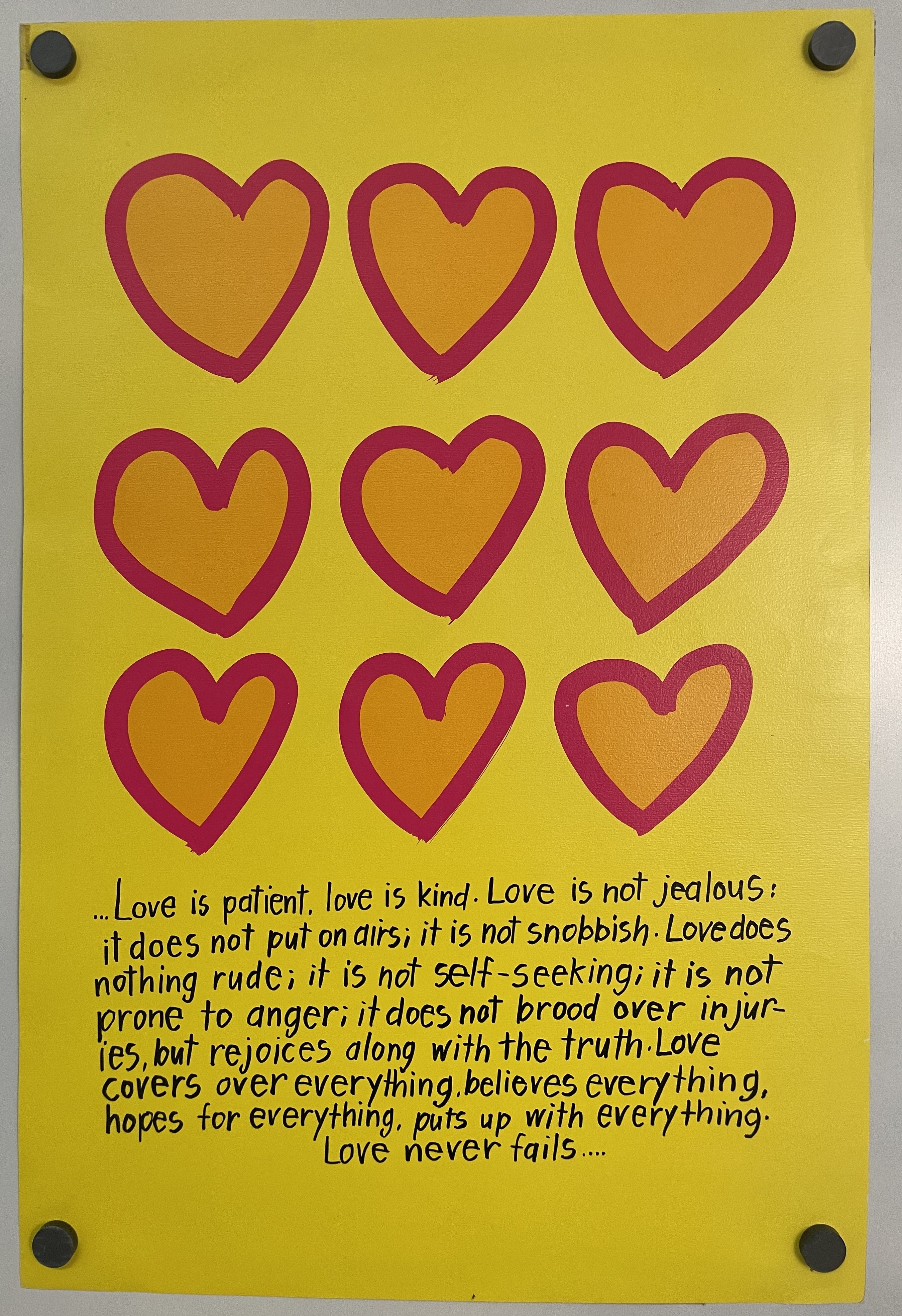 Love Is Patient, Love Is Kind, (#214) vintage Argus Communications Motivational Poster