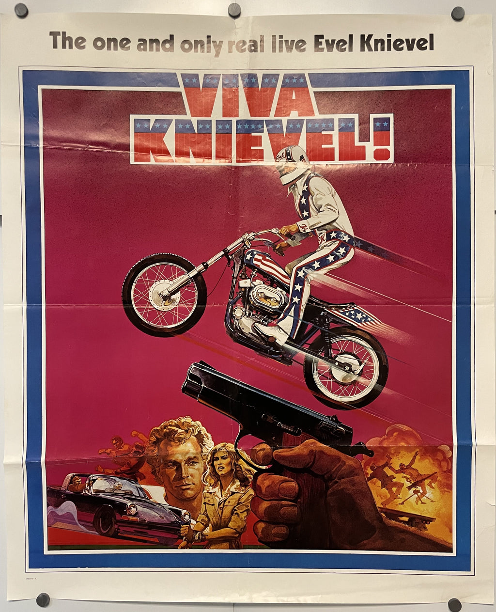 Viva Knievel Evel Knievel Vintage Special Film Poster 1977 | Happiest Kid Finds Happiest Kid Finds