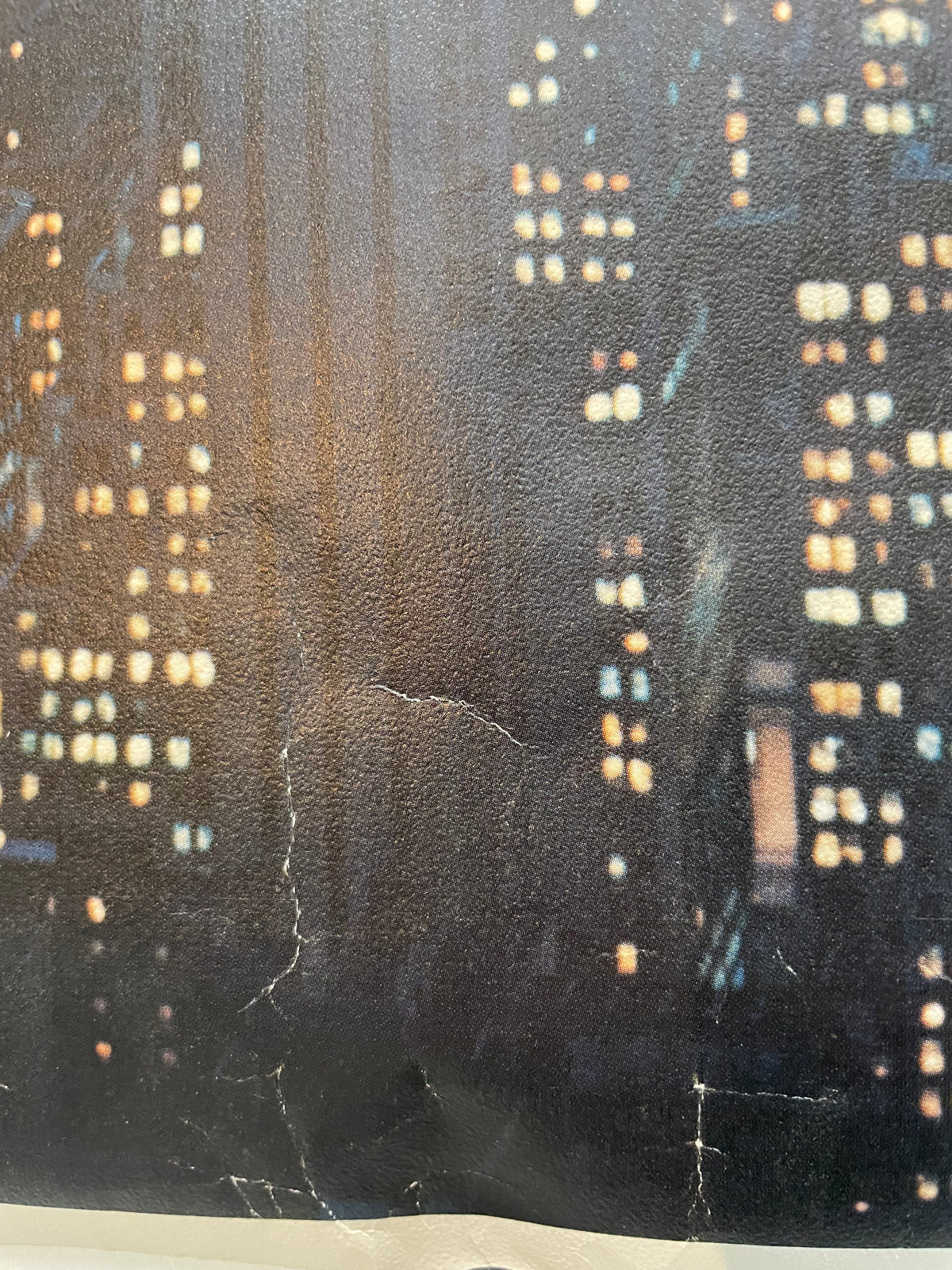 vintage and rare  New York (#809) - aerial view of Manhattan in the evening commercial travel poster, Looart 1968 - HAPPIEST KID FINDS - Museum-quality antique and vintage posters, original art, preservation and restoration