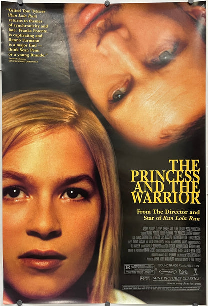 The Princess and the Warrior
rolled original one-sheet film poster, showing close-ups of a man and woman's faces in opposite directions.