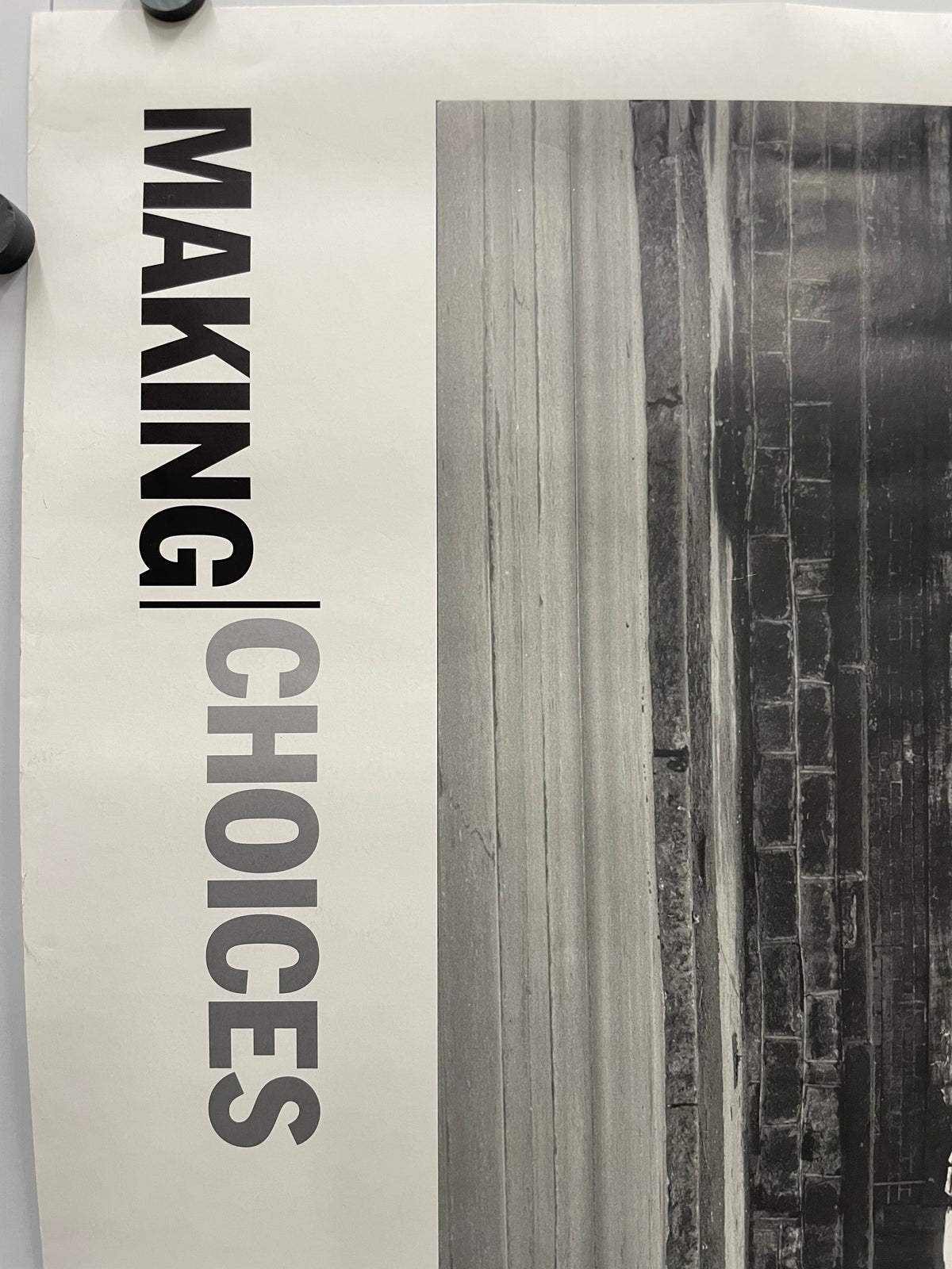 Making Choices / March 16- September 26, 2000, The Museum of Modern Art, rare exhibition poster, featuring iconic photograph by Walker Evans - HAPPIEST KID FINDS - Museum-quality antique and vintage posters, original art, preservation and restoration