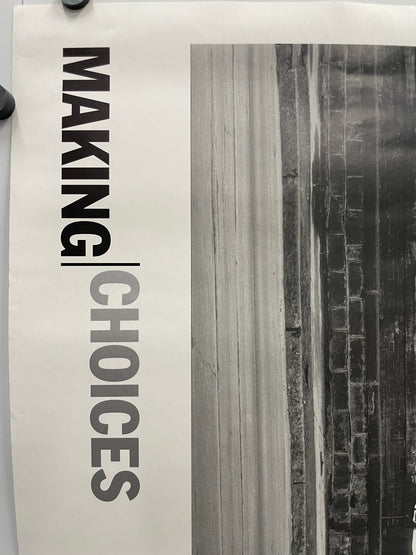 Making Choices / March 16- September 26, 2000, The Museum of Modern Art, rare exhibition poster, featuring iconic photograph by Walker Evans - HAPPIEST KID FINDS - Museum-quality antique and vintage posters, original art, preservation and restoration