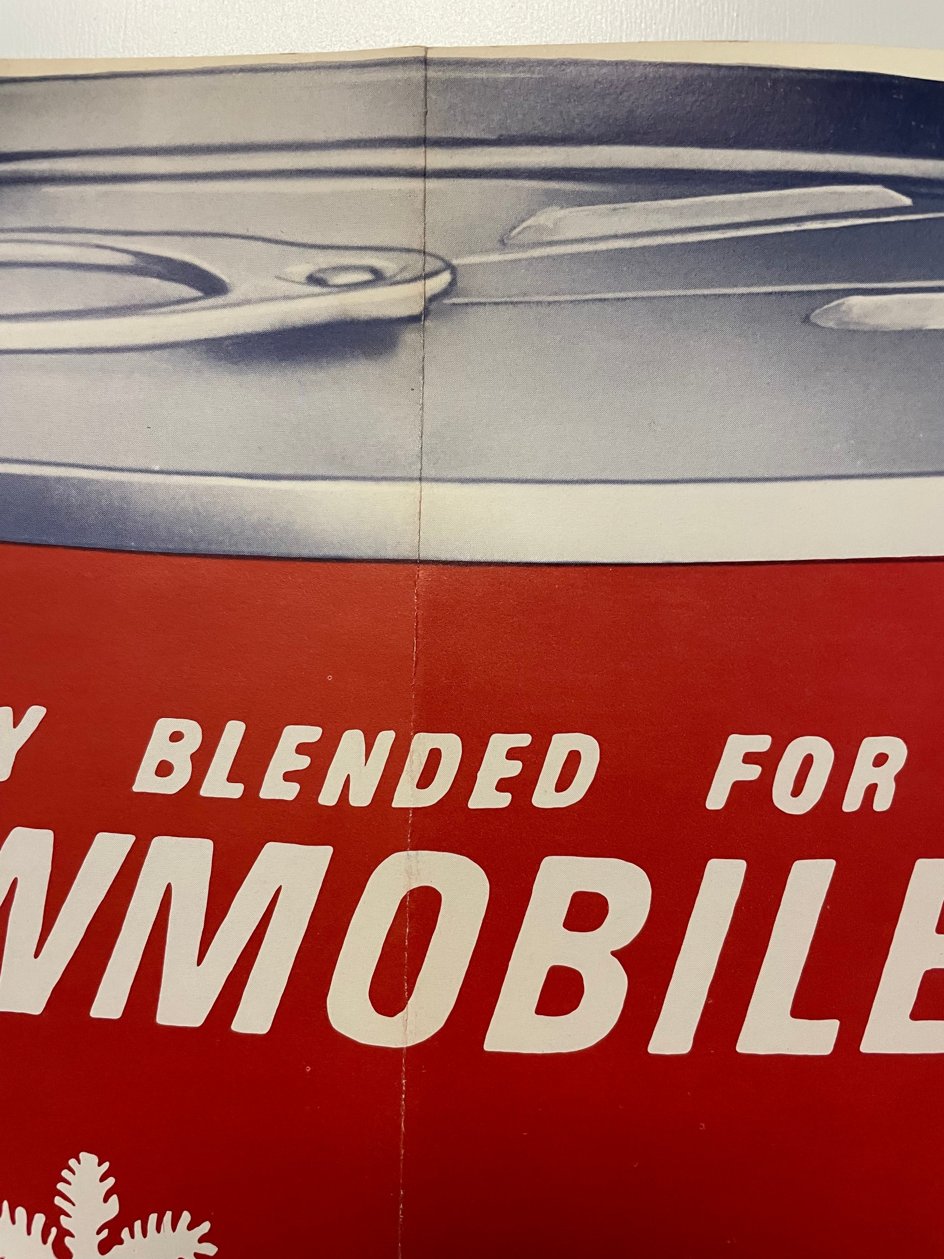 Snobil Snowmobile Oil Le Mans Vintage Racing Advertising Poster 1960s | Happiest Kid Finds Happiest Kid Finds