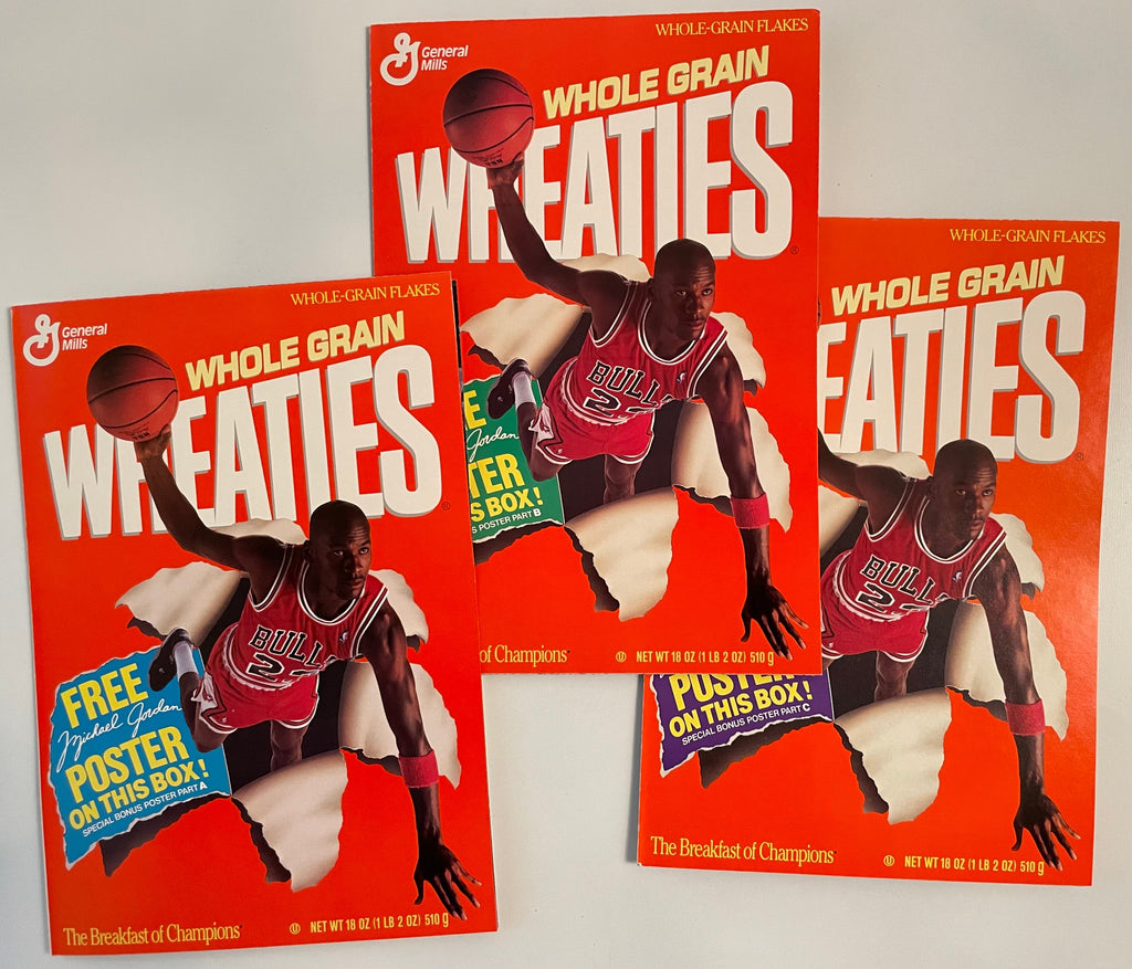 Michael Jordan Wheaties Vintage Poster Set of Three 1989 | Happiest Kid Finds Happiest Kid Finds