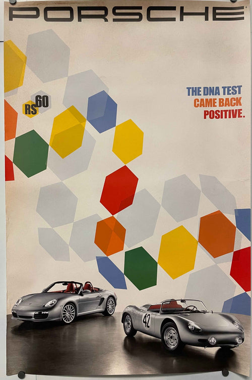 Porsche RS60 The DNA Test Came Back Positive Original Showroom Poster 2008 | Happiest Kid Finds