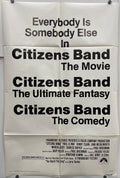 Citizens Band vintage US one-sheet film poster, 1977. Collection of 'Citizens Band' themed lines on a white background.