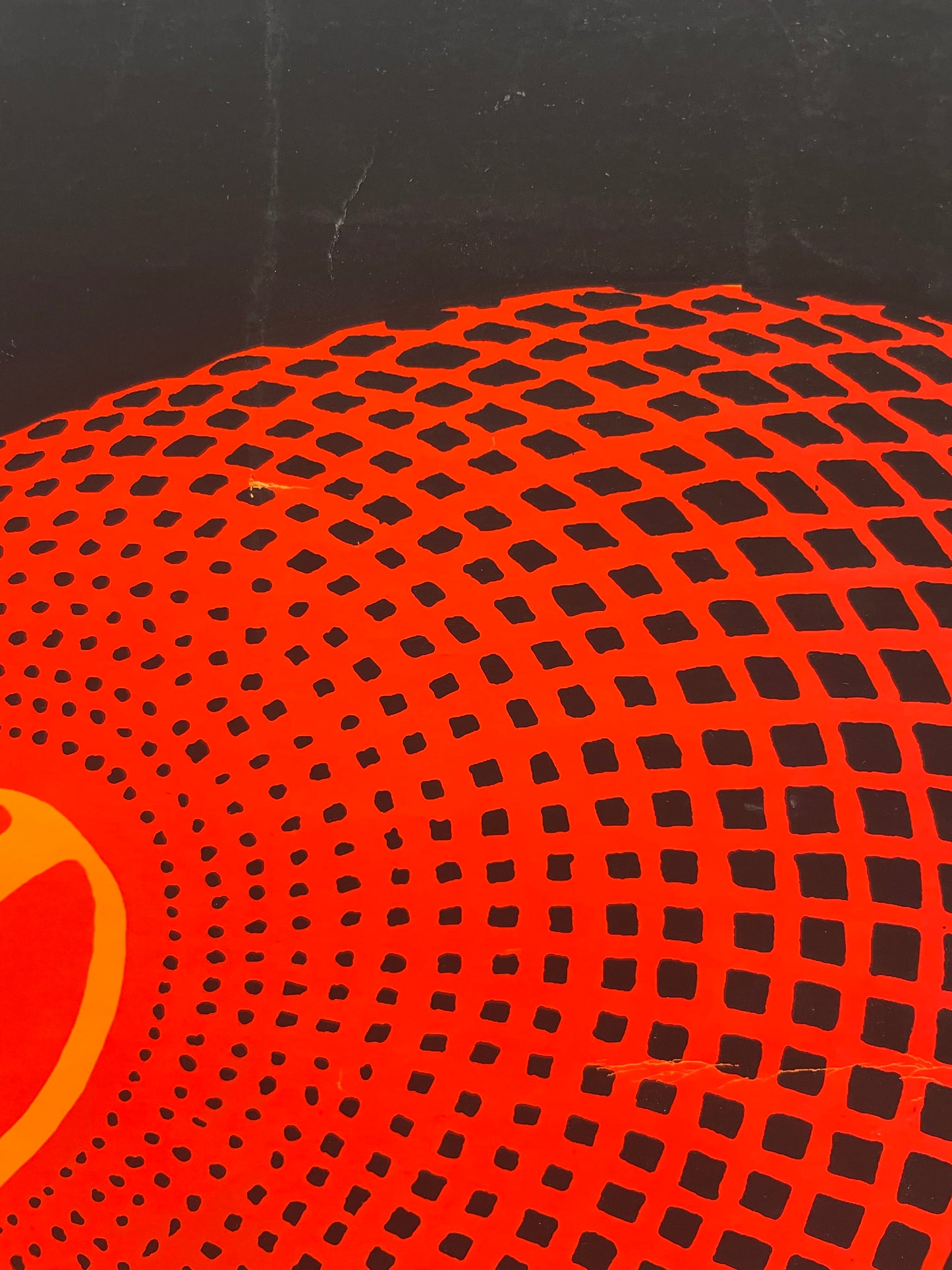 Rare and Vintage, Peace on Earth, screen printed black light poster, 1970