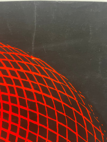 Rare and Vintage, Peace on Earth, screen printed black light poster, 1970