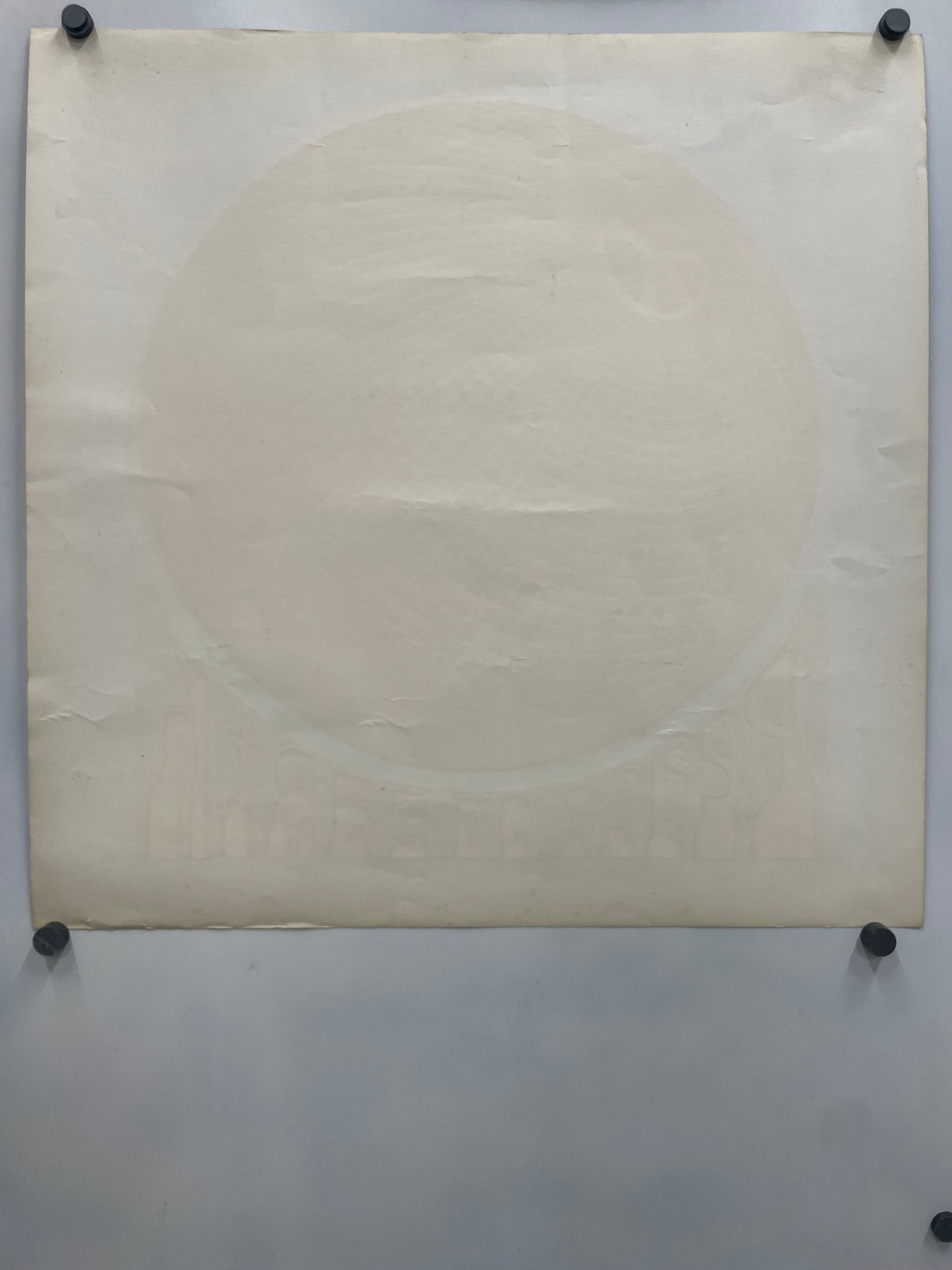 Rare and Vintage, Peace on Earth, screen printed black light poster, 1970