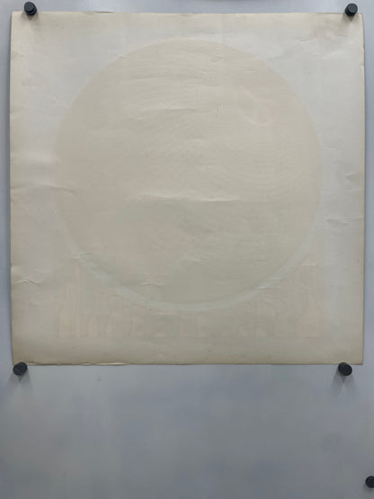 Rare and Vintage, Peace on Earth, screen printed black light poster, 1970