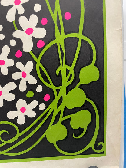 fun and lively vintage Snoopy, FEELIN' GROOVY, lithographic commercial poster, c.1969