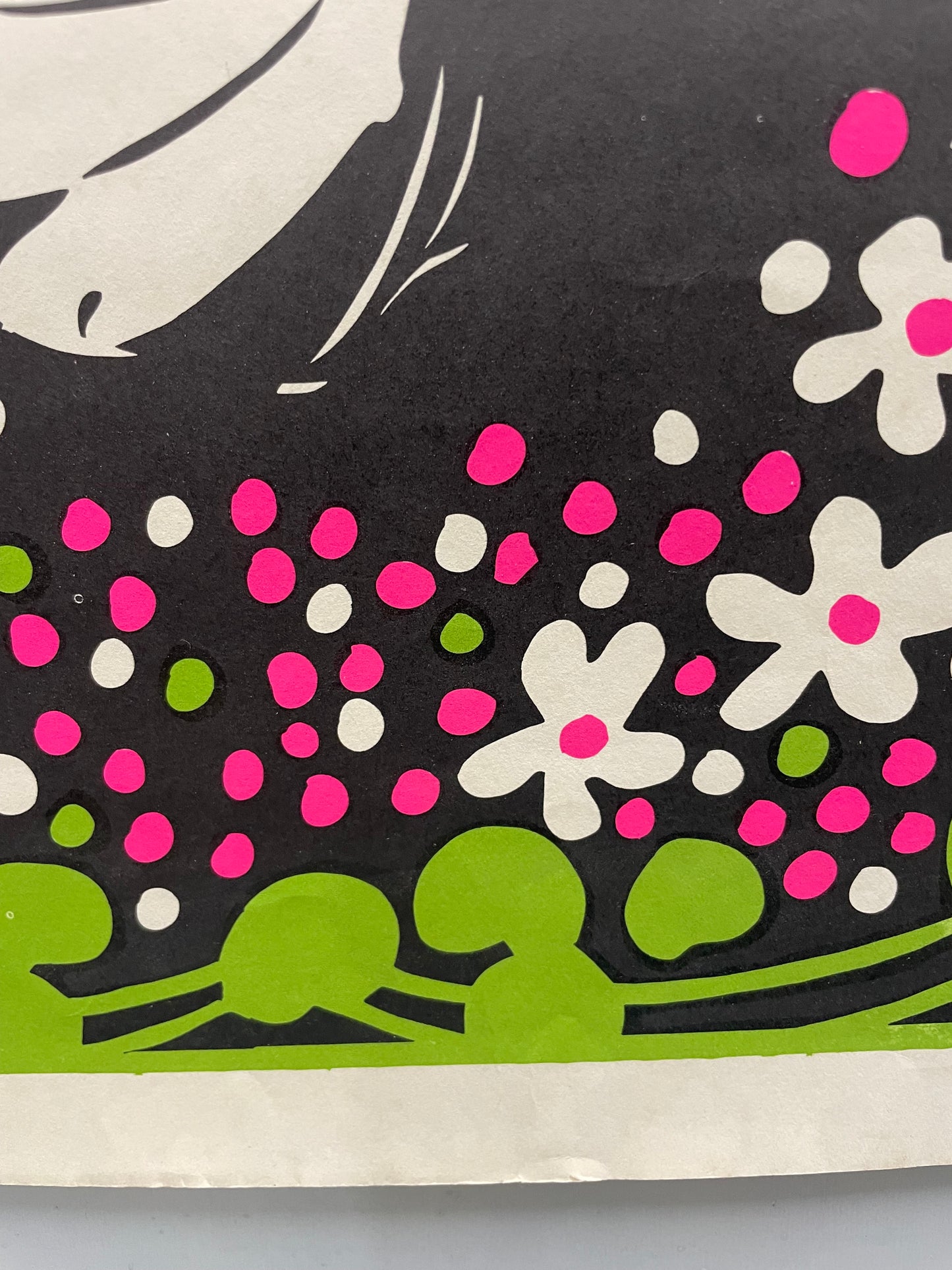 fun and lively vintage Snoopy, FEELIN' GROOVY, lithographic commercial poster, c.1969