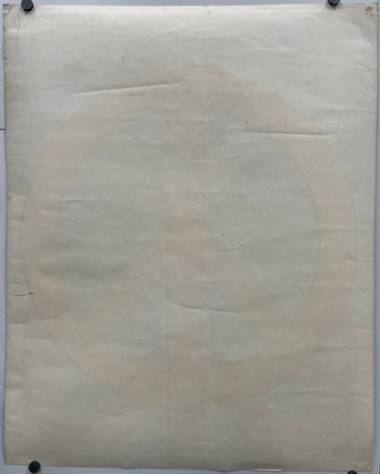 rare and vintage Hebrew, SHALOM  שָׁלוֹם , screen-printed Peace poster, 1970 - HAPPIEST KID FINDS - Museum-quality antique and vintage posters, original art, preservation and restoration