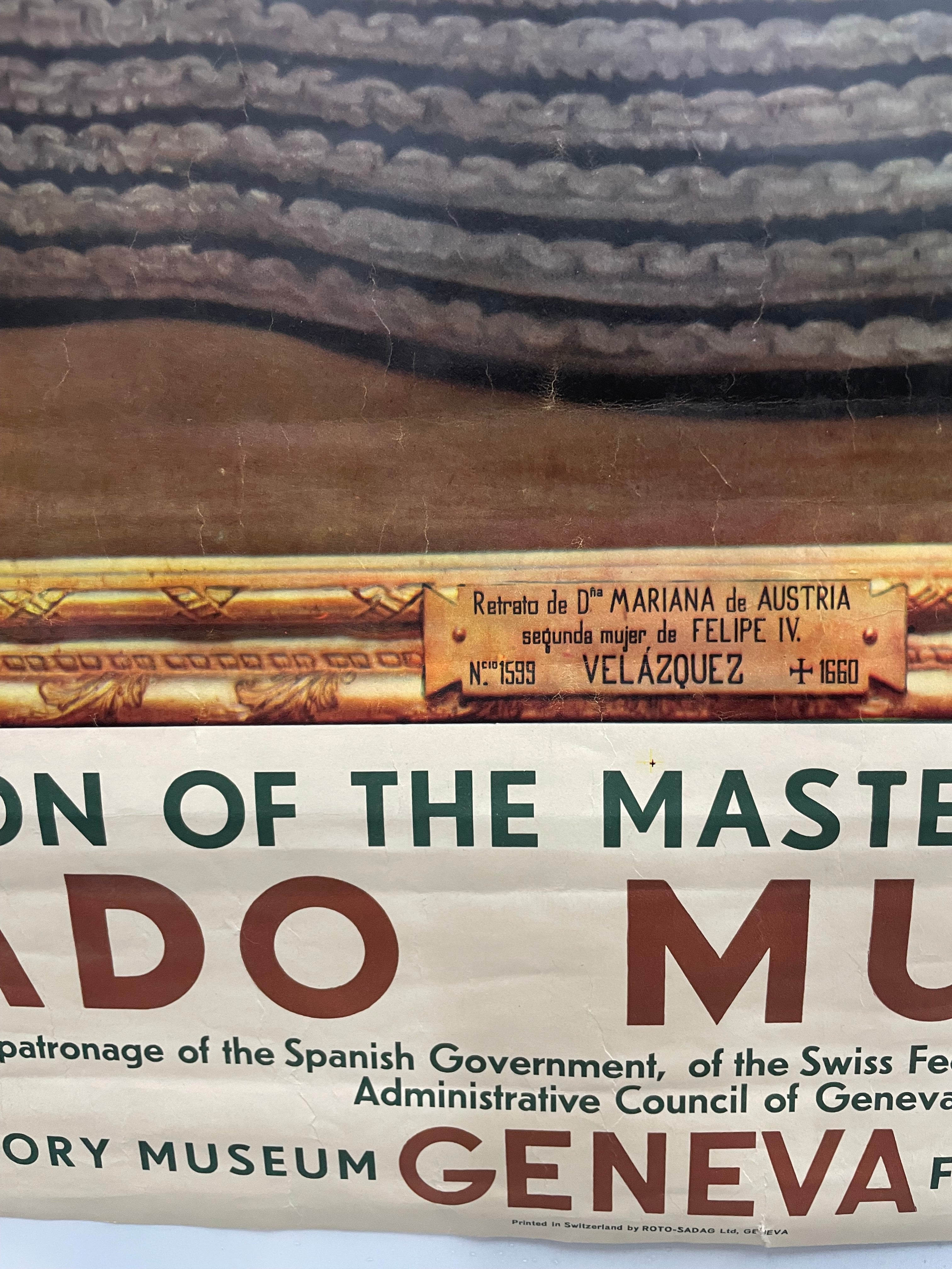antique, Exhibition of the Masterpieces of the Prado Museum, exhibition poster, 1939 - HAPPIEST KID FINDS - Museum-quality antique and vintage posters, original art, preservation and restoration