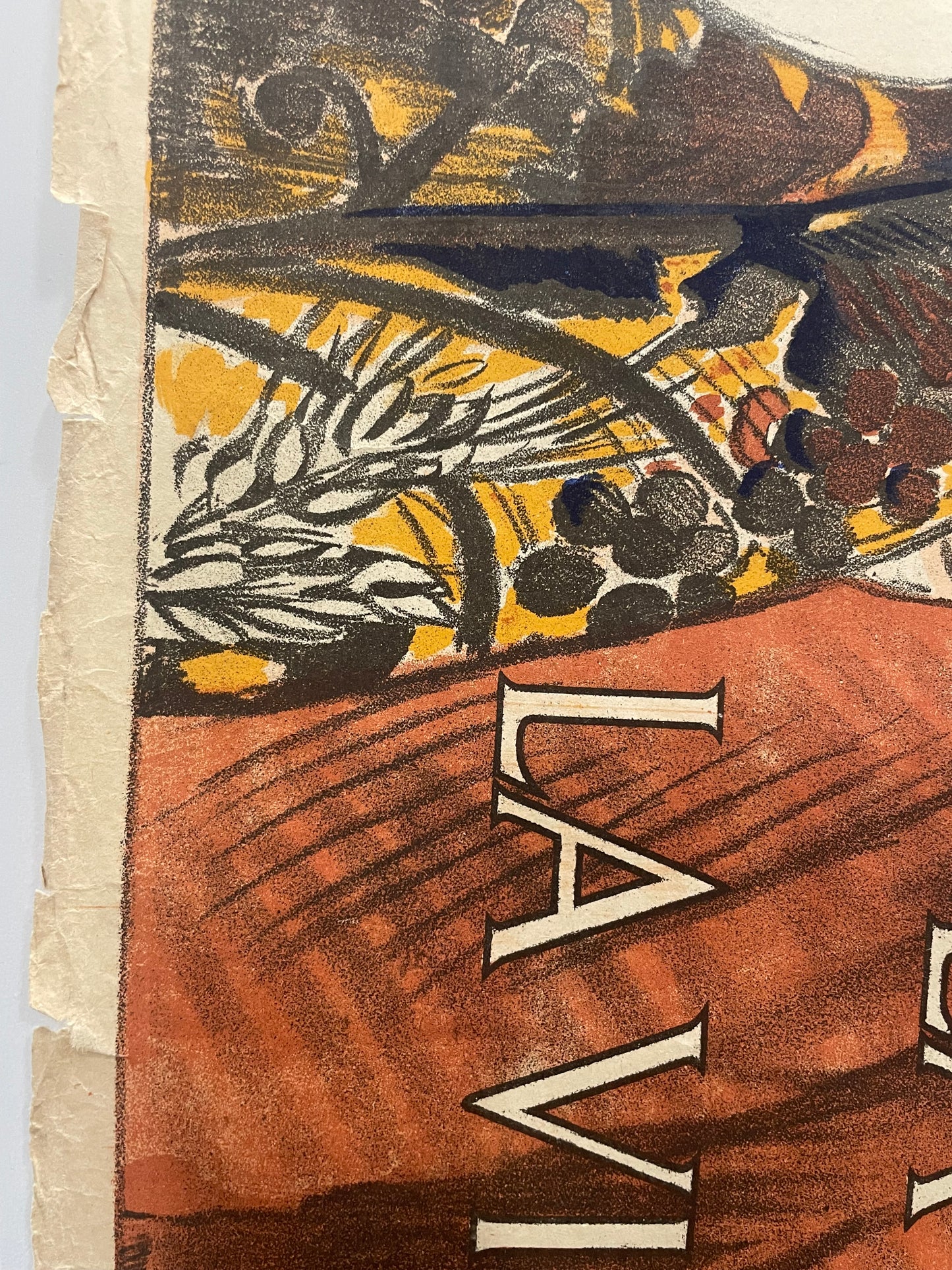 antique, 3e Emprunt de la Défense Nationale, lithographic French WW1 poster, 1917