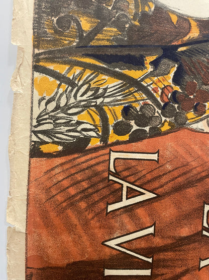 antique, 3e Emprunt de la Défense Nationale, lithographic French WW1 poster, 1917