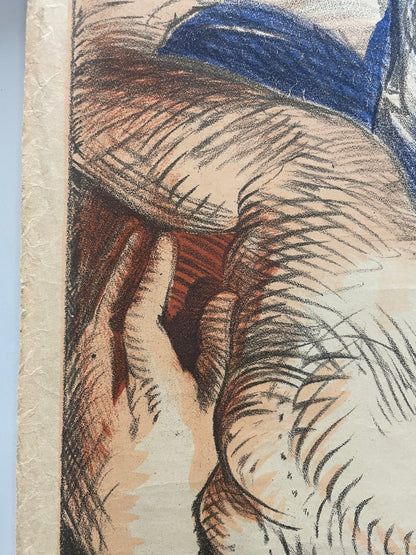 antique, 3e Emprunt de la Défense Nationale, lithographic French WW1 poster, 1917