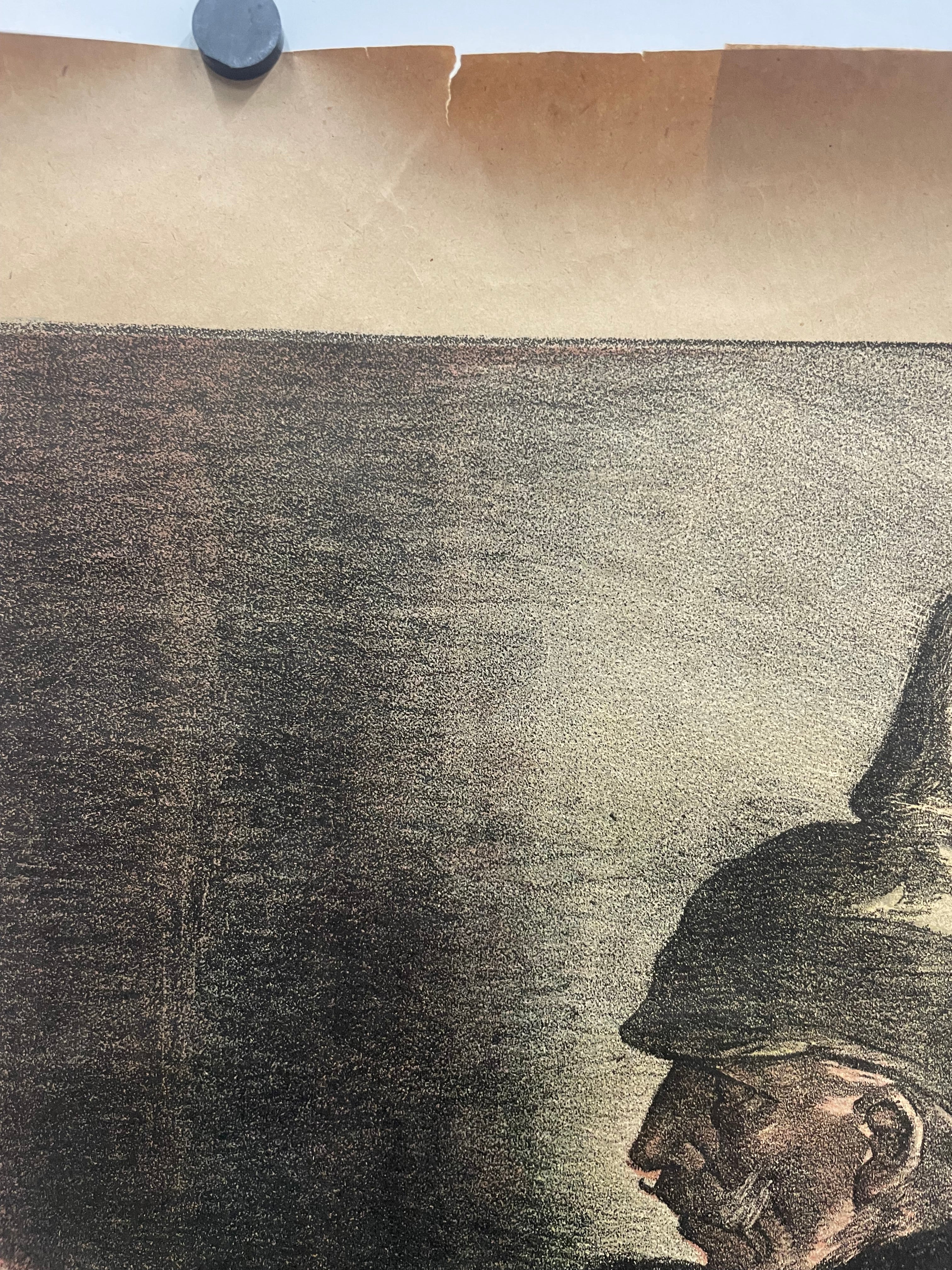 antique, L’Emprunt de la Liberation, lithographic French WW1 poster, 1918 - HAPPIEST KID FINDS - Museum-quality antique and vintage posters, original art, preservation and restoration