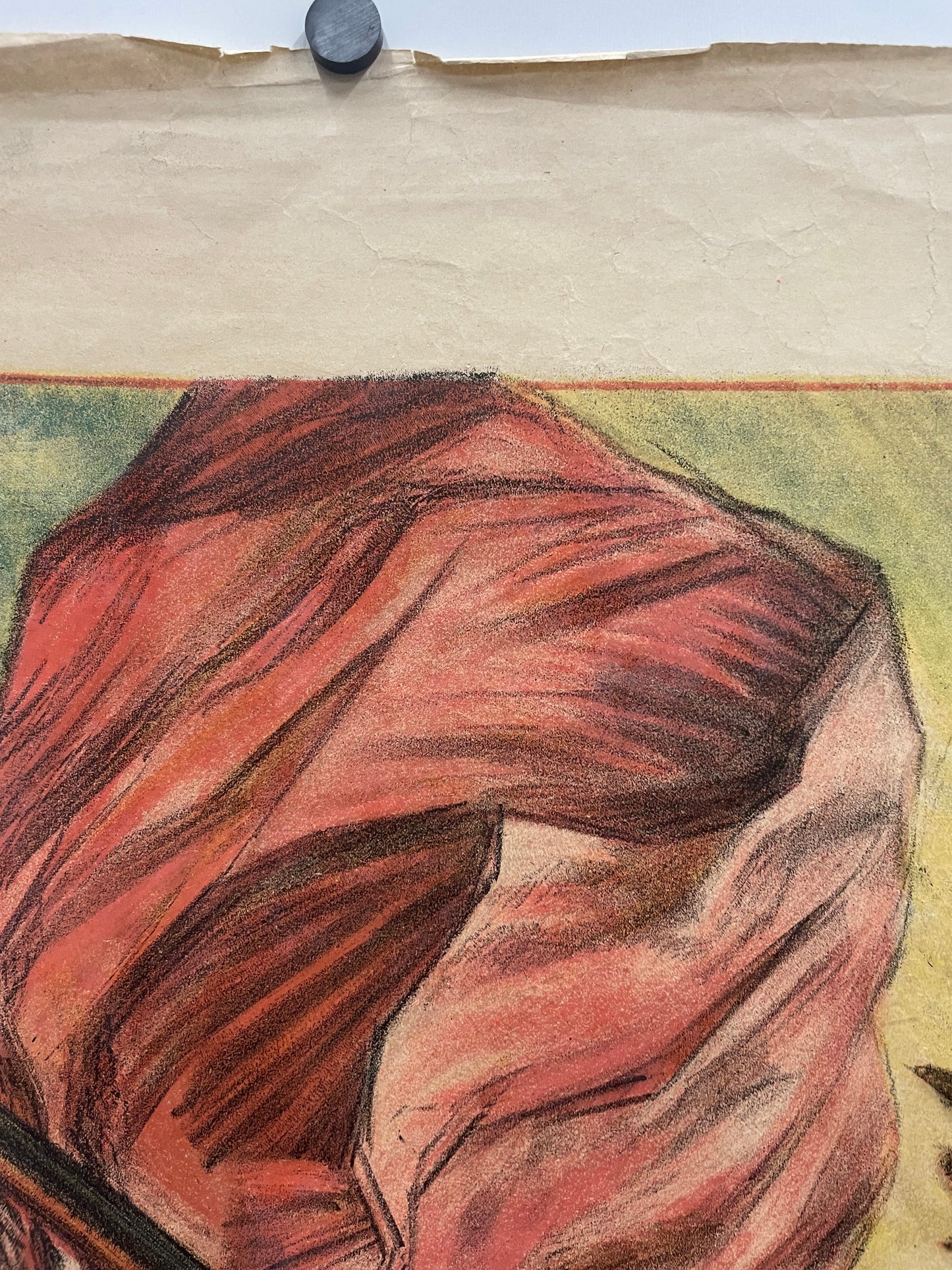 antique, Credit Lyonnais - Souscrivez av 4. Emprunt Nationale, lithographic French WW1 poster, c.1918