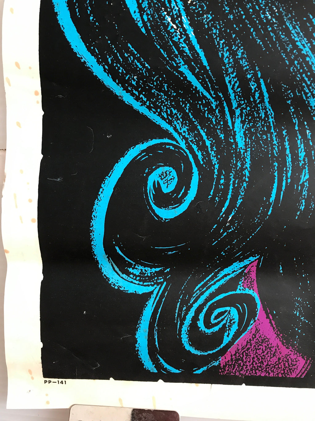 Gypsy Girl Vintage Blacklight Hippie Poster c.1969 | Happiest Kid Finds Happiest Kid Finds