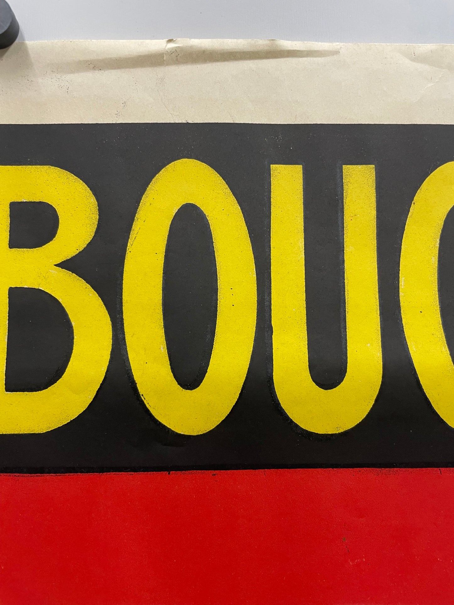 antique, La Bougie Colin - Fouette le Moteur, lithographic poster, c.1930