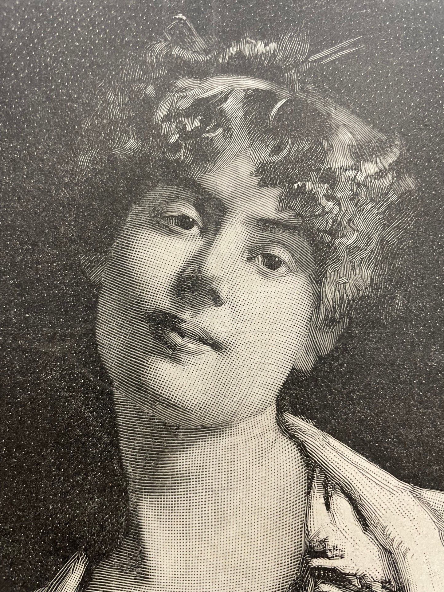 antique, A Japanese Fantasy, engraving from a Harper’s Bazar publication, 1884