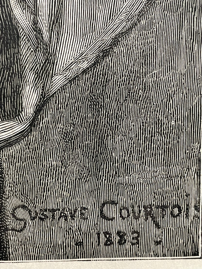 antique, A Japanese Fantasy, engraving from a Harper’s Bazar publication, 1884