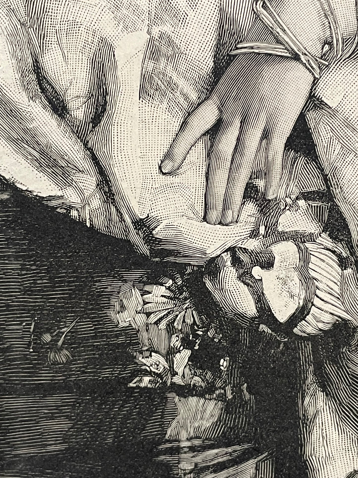 antique, A Japanese Fantasy, engraving from a Harper’s Bazar publication, 1884