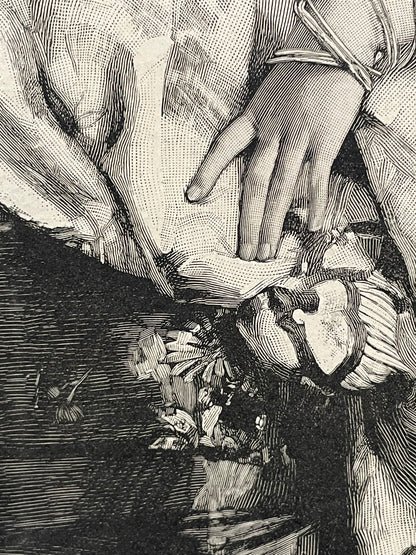 antique, A Japanese Fantasy, engraving from a Harper’s Bazar publication, 1884