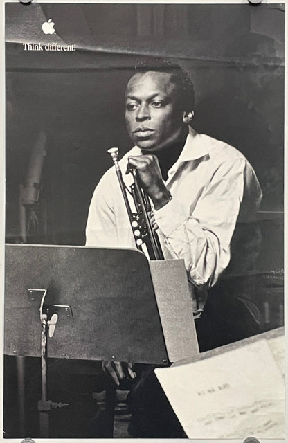 Apple ‘Think Different’ Miles Davis ("Improvisor") offset lithographic poster from the Educators Set