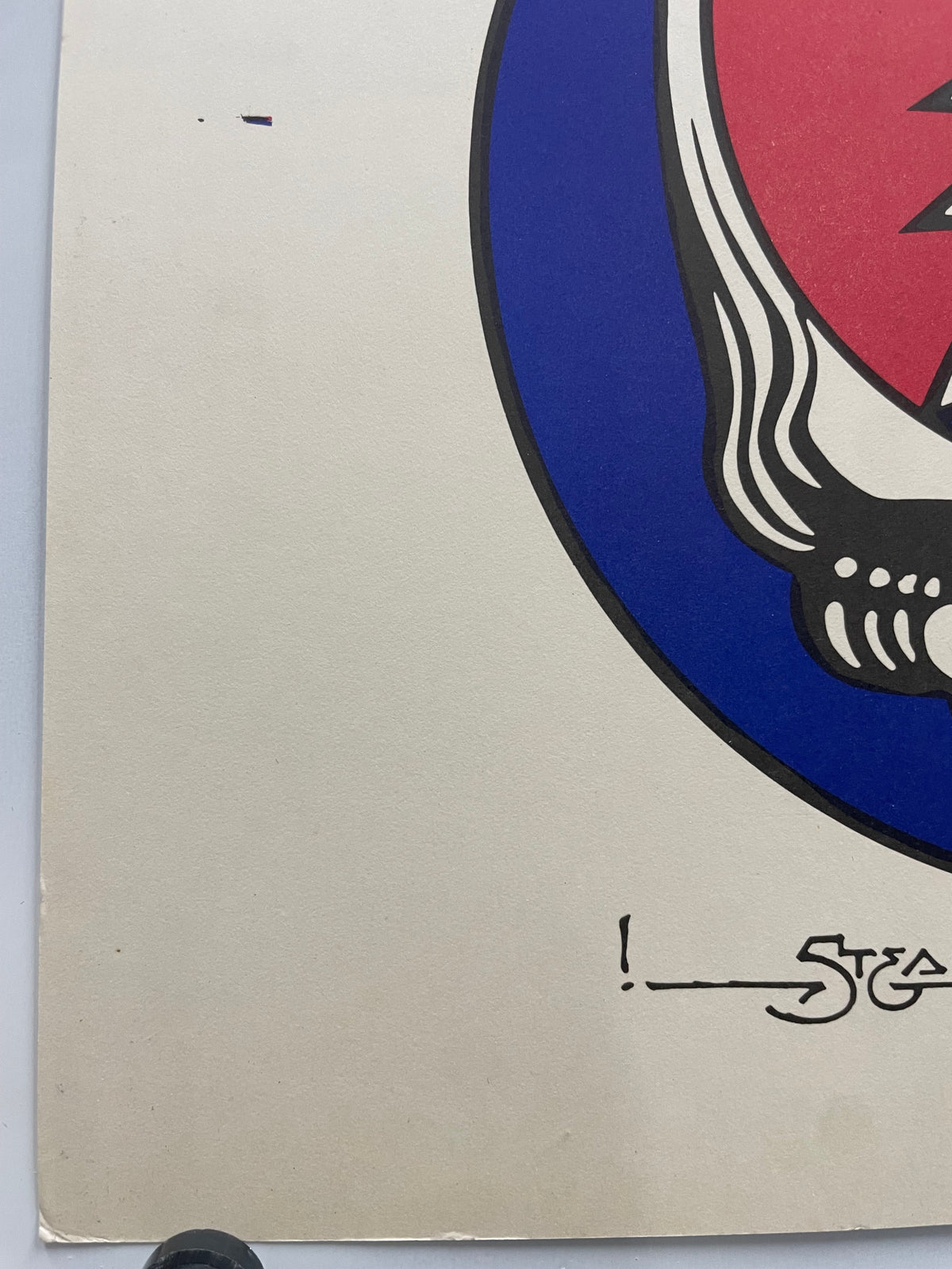rare and vintage, GRATEFUL DEAD - Steal Your Face, music album promo poster produced by Atlantic Recording Corp., 1977 - HAPPIEST KID FINDS - Museum-quality antique and vintage posters, original art, preservation and restoration