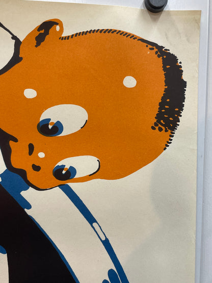 vintage lithographic, Parket - Biene, art deco poster, c.1940 - HAPPIEST KID FINDS - Museum-quality antique and vintage posters, original art, preservation and restoration