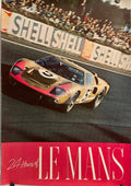 24 Hours Le Mans France Vintage Race Car Poster c.1966 | Happiest Kid Finds Happiest Kid Finds